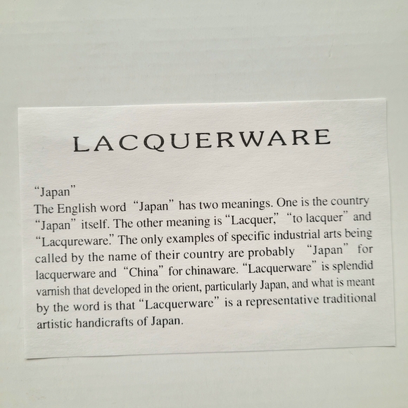 Japanese Lacquerware Floral Design Photo Stand - Picture 2 of 8